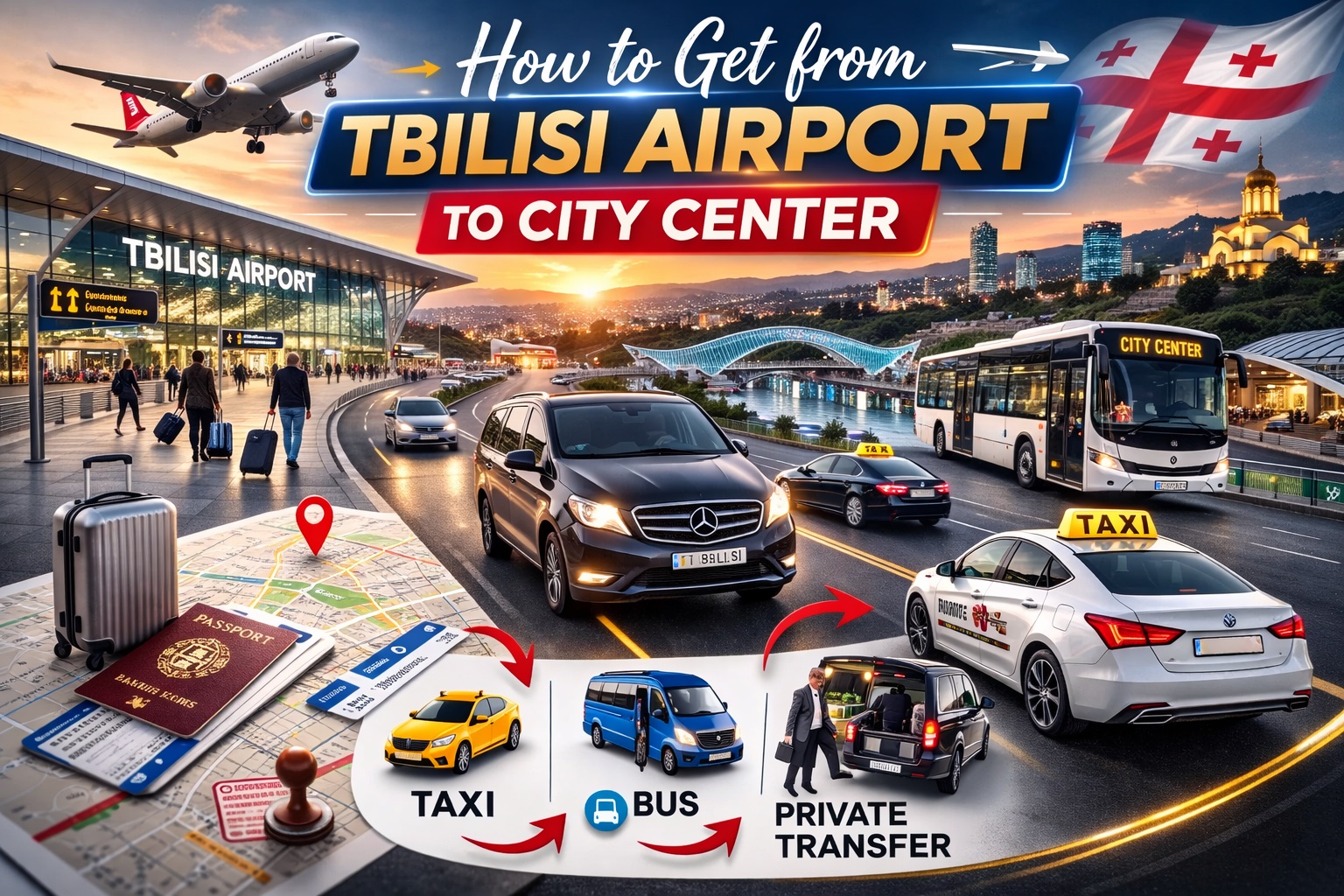 How to Get from Tbilisi Airport to City